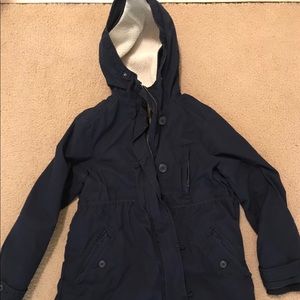 Navy Gap maternity coat